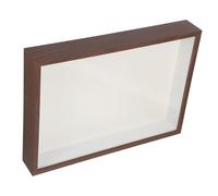 Toyvian Pressed Flower Frame Walnut Wood Photo Holder Transparent Acrylic Panel Stereoscopic Plant Specimen Display Case for Tabletop Wall Home Decor Floral Art