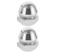 Toyvian Pressure Cooker Safety Valves 2Pcs Silver Flat Pressure Limiting Replacement Valves Easy Installation and Stable Function