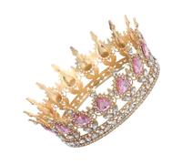 Toyvian Princess Crown Headband Bridal Tiara Women Rhinestone Crystal Tiara Birthday Girl Crown Girls Headpiece Bridal Accessory Pageant Hair