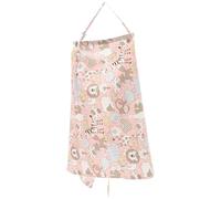 Toyvian Privacy Nursing Cover for Breastfeeding Multi-Functional Cotton Apron with Adjustable Shoulder Strap Double Layer Design Pink Breastfeeding Outdoors Cover for Maternity Parents