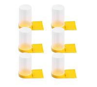 Toyvian Professional Bee Feeder and Water Dispenser 6Pcs Plastic Containers with Entrance for Beekeeping Tool Sugar Syrup Feeding and Hive Care