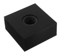 Toyvian Professional Black Microphone Flag Station Cube for Interviews Visible Logo Display Lightweight Portable Mic Logo Cube for Newsrooms and Broadcasting Enhances Recognition and Image