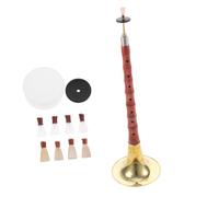 Toyvian Professional Chinese Suona Instrument, C/d/a Key Beginner Set, Metal Reed, Easy to Play Folk Wind Instrument for Students and Professionals Random Color