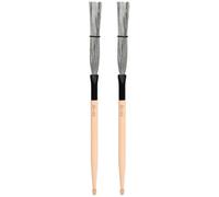 Toyvian Professional Drum Brush 1 Pair Maple Wood Drumsticks with Synthesis Material, Easy to Store and Carry, for Drum Kit Percussion Instruments and Rhythm Percussion Music Use