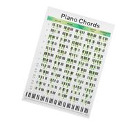Toyvian Professional Piano Chord Chart for Beginners Fingering Guide Educational Piano Chords Diagram on Copperplate Paper