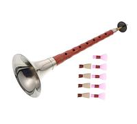 Toyvian Professional Suona Instrument Beginner C Key National Instrument with Plastic Reed and Compact Design for Chinese Folk Music Practice and Traditional Wind Performance