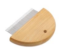 Toyvian Professional Wooden Horse Grooming Brush for Shedding and Cleaning Durable Metal Bristles Comfortable Grip for Livestock Care Hair Removal Tool for Horses and Cattle