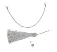 Toyvian Professional Zinc Alloy Thumb Piano Chain for Kalimba with Polyester Material, Enhances Tremolo Performance and Not Easy to Deform, Kalimba DIY Accessory for Musical Instrument