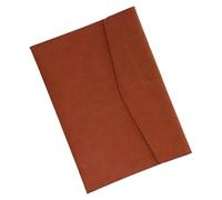 Toyvian Pu Leather Document Bag Large Capacity A4 File Folder Thin Lightweight Business Briefcase Stylish and Elegant Carrying Case for Office and Business People