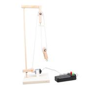 Toyvian Pulley System Science Experiment Kit Diy Pulley Model Kit with Crane Model for Kids Remote Control Physics Learning Set for Hands-on Skills and Creative Classroom Projects