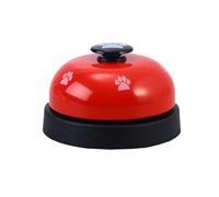 Toyvian Puppy Training Bells and Preventing Scratching or Barking Metal and Plastic Material, Pleasant Sound with Red Footprint Pattern for Effective Potty Training for Dogs