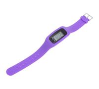 Toyvian Purple Lightweight Plastic and Silicone Pedometer Watch LED Multi Function with Calorie Monitoring and Time Display Sports Wristwatch for Elderly and Young People