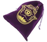Toyvian Purple Velvet Drawstring Jewelry Storage Pouch 6x9 Inch Decorative Bag for Tarot, Runes, Dice, Evil Eye - Velvet Pouches with Drawstrings for Travel and Jewelry Organizer