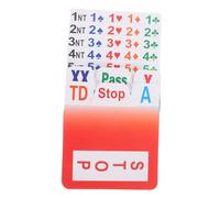 Toyvian PVC Bridge Game Bidding Cards Clear Printed Replacement Cards for Indoor Board Game Standard Compliant for Smooth Gameplay