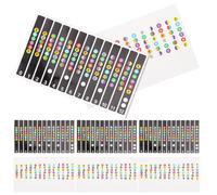 Toyvian Pvc Note Stickers Clearly Shows Name and Tone Fretboard Stickers Easy to Remove Guitar 8pcs for Learning and Practice Suitable for Acoustic and Electric Guitars