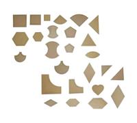 Toyvian Quilt Templates Cutting Ruler for Quilting Cutting Templates for Patchwork Transparent