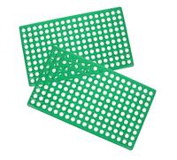 Toyvian Rabbit Cage Floor Mat 2pcs Waterproof Plastic Bunny Feet Pad 30x50cm for Small Animals Hamster Rat Chinchilla Indoor Habitat