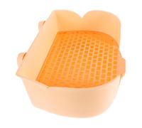 Toyvian Rabbit Litter Box Tray for Small Animals Easy to Clean Potty Trainer for Guinea Pigs Ferrets Chinchillas Durable Plastic Bathroom Tray for Cage Home Use Efficient Waste Separation