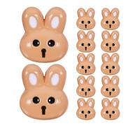 Toyvian Rabbit Resin Buttons 12pcs for DIY Crafting, Clothing Buttons Replacement for Jackets and Shirts, Easter Sewing Decoration