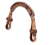 Toyvian Rattan U-Shape Replacement Handle for 6-8Cm Ceramic Teapots, Detachable Vintage Pot Handle Grip with Brown Woven Pattern, Compatible with Whistling and Kung Fu Tea Kettles