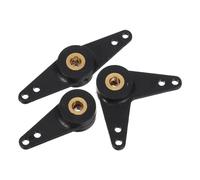 Toyvian Rc Boat Rudder Arm Set and Rc Competitions 3pcs with Nylon and Copper Material, Heavy Duty L-shape and Straight Steering Linkage for Remote Control Boat Parts Upgrade