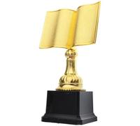 Toyvian Reading Competition Trophy Compact Book Award for Classroom and Library Reading Activity Rewards
