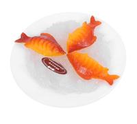 Toyvian Realistic Artificial Seafood Serving Platter Miniature Fish Crab Models for Party Home Decor and Photography for Restaurant Displays and Visual Marketing