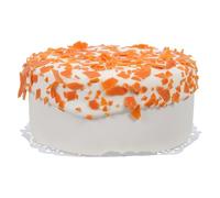 Toyvian Realistic Fake Cake Ornament: Plastic Simulation Dessert For Display - Easy To Clean Faux Birthday Cake Model Decoration (4-Inch)