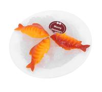 Toyvian Realistic Faux Seafood Plate Model for Kitchen Props Educational Displays Photography and Food Marketing
