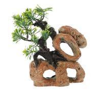 Toyvian Realistic Resin Branch for Terrarium Decor Lifelike Climbing Accessory with Leaves Unique Reptile Habitat Ornament for Snake and Pet Tanks