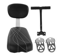 Toyvian Rear Bike Seat with Backrest and Built in Armrest Soft Cushion Mountain Bike Rear Rack Seat for Easy Installation Wear Resistant Material Safe and Comfortable Cycling for Park and