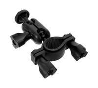 Toyvian Rear View Mirror Mounting Bracket, Car Dash Cam Holder, Black Plastic Double Clamp Mount, 6mm Thread, Vibration Absorbing Quick Removal for Driving Recorder and Dashcam