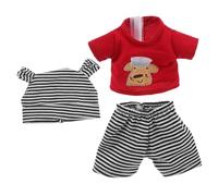 Toyvian Reborn Doll Clothes Stripe Outfit with Hat and Pants for Newborn Role Playing Compatible with Various Doll Types and Friendly Design
