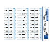 Toyvian Recorder Fingering Chart Beginner Music Chord Poster for Practice Finger Flute Learning Guide for School Boys and Girls