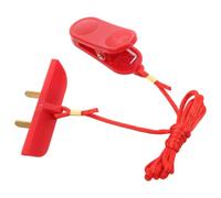 Toyvian Red Safety Key for Treadmill with Double Prong Magnet Lock, Abs Material Emergency Stop Switch Ensuring User Safety, for Gym and Apartment Use