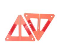 Toyvian Reflective Triangle the Car with Lightweight Plastic Design, Sturdy Roadside Safety Triangle Warning Sign, for Maintenance Vehicles and Road Construction, Car Road Safety Kit