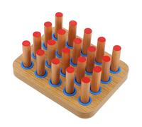 Toyvian Rehabilitation Training Pegboard for Hand Exercise Therapy with 20 Pegs Enhances Finger Dexterity and Hand-Eye Coordination Ideal for Stroke and Occupational Therapy
