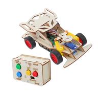 Toyvian Remote Control Stem Car Kit - DIY Educational Science Experiment Toy Buildable Model Car For Kids Family Activities Classroom Learning