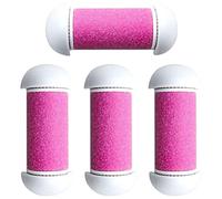 Toyvian Replacement Roller Pink Plastic Foot File Replacement Heads Ergonomic Design 4Pcs for Feet Dead Skin Removal