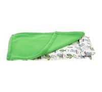 Toyvian Reptile with Pillow, Foldable Resting Mat for Lizard Gecko | Canvas and Polar Fleece, Easy to Clean, Cartoon Pattern, Green Hideout for Lizard and Gecko