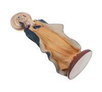 Toyvian Resin Blessed Mother Statue Miniature Mary Sculpture Tabletop Catholic Decor for Christmas Holiday Spiritual Home Altar with Artistic Detailing and Material