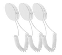 Toyvian Retractable Cable with Simple Installation 3 Pcs with Self Adhesive Hook Anti-Lost Tether for Tv Remote Control and Mobile Phone Suitable for Tablet and Home Use