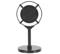Toyvian Retro Microphone Prop Antique Mic Model for Home Decor and Party Use Simulation Microphone for Birthday Camping Wedding Photo Booth and Bar Background Black Vintage Style