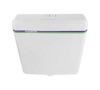 Toyvian retrofit Toilet Flush Tank Plastic wall Mount Cistern with Quiet Fill, Leak Resistant, White, for high-Traffic Areas and Bathroom use