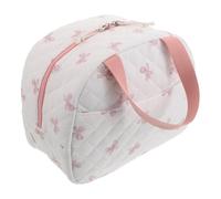 Toyvian Reusable Insulated Lunch Tote Bento Insulation Bag Large Capacity Quilted Cotton with Thick Aluminum Lining Cooler Prevents Condensation for Men and Women Back to School and Daily