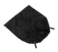 Toyvian Reusable Leakproof Nylon Diaper Pail Liner Bag for Laundry Hamper and Nursery Use, Washable Black Nappy Bin Garbage Bag with Strap