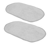 Toyvian Reusable Waterproof Changing Pad Liners 2Pcs Grey Oval Portable Travel Mat Nappy Underpads for Newborn Bed Wetting Protection