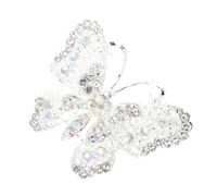 Toyvian Rhinestone Butterfly Brooch for Women Dress Shirt Pin Alloy Crystal Accent Elegant Wedding Bouquet Accessory Stylish Clothing Decoration for Formal and Casual Wear