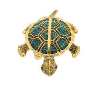 Toyvian Rhinestone Turtle Brooch Fashionable Tortoise Badge Pin for Women Clothing Accessory Elegant Vintage-inspired Lapel Pin for Sweater Dress Scarf Bag Party and Business Events