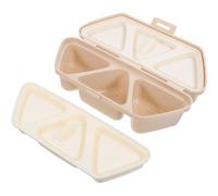 Toyvian Riceball Molder Onigiri Mold Foldable 6-Compartment Lunchbox for Babies Portable Bento Accessory